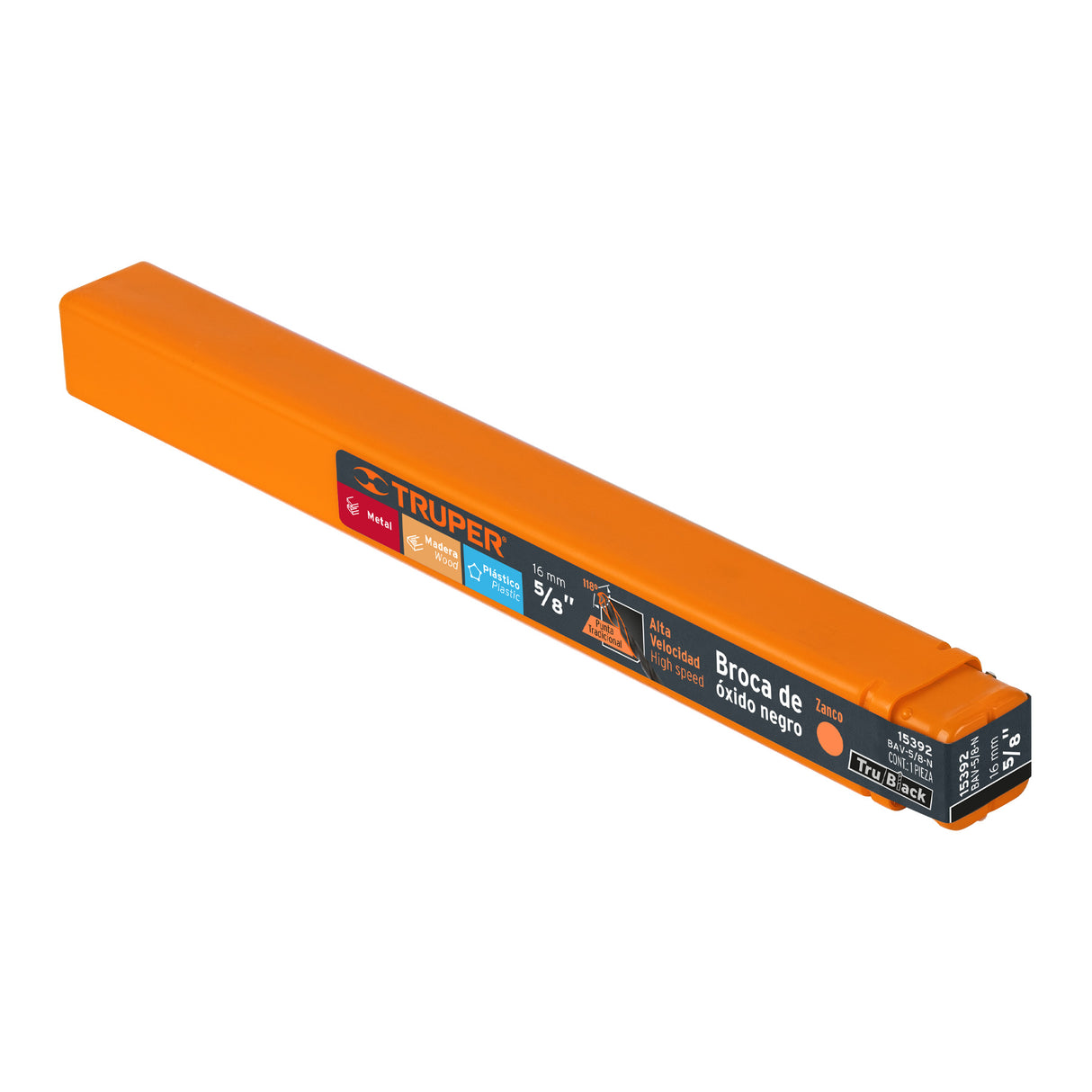 Broca HSS 5/8' Trublack para Metal, Truper