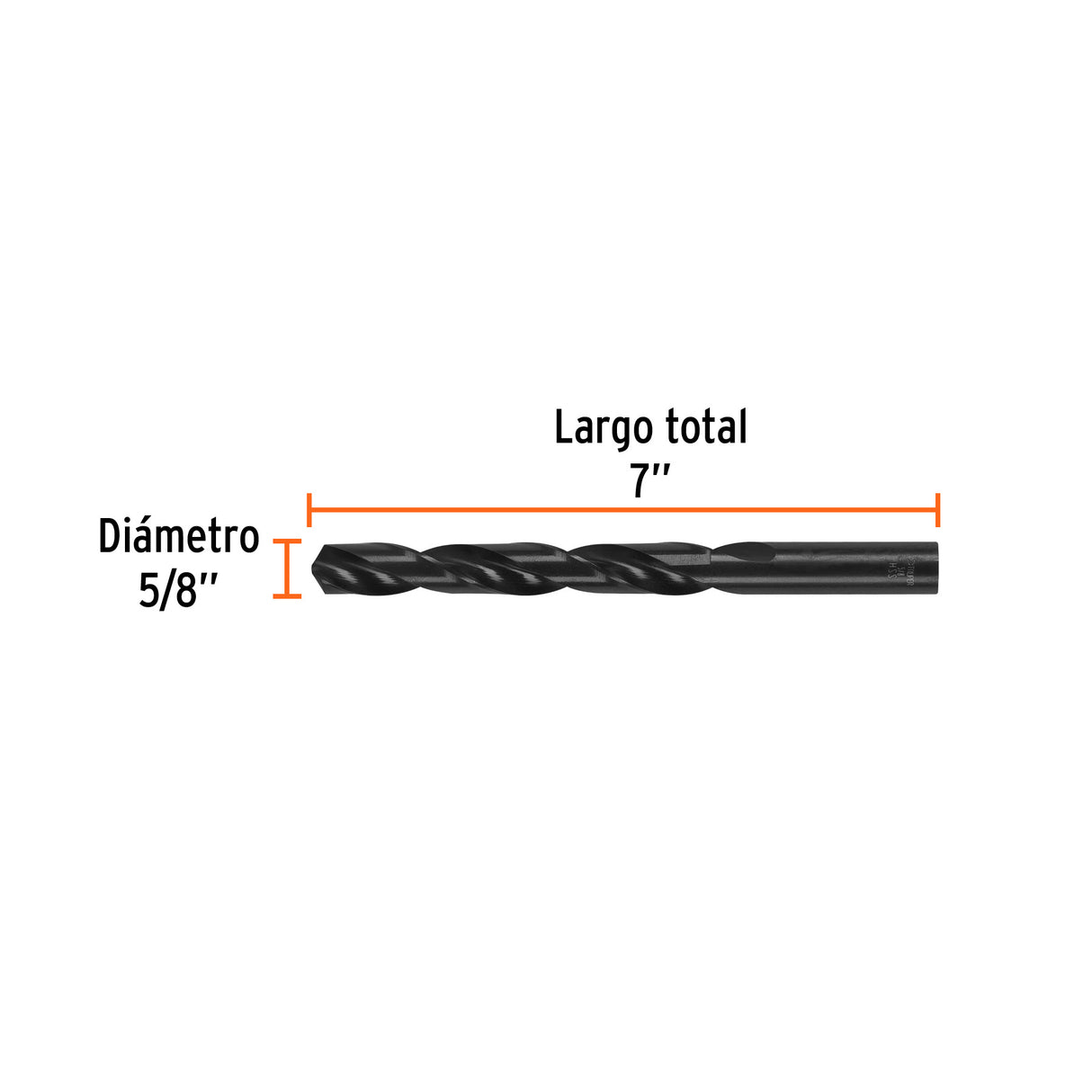 Broca HSS 5/8' Trublack para Metal, Truper