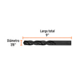 Broca HSS 7/8' Trublack para Metal, Truper