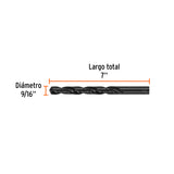 Broca HSS 9/16' Trublack para Metal, Truper