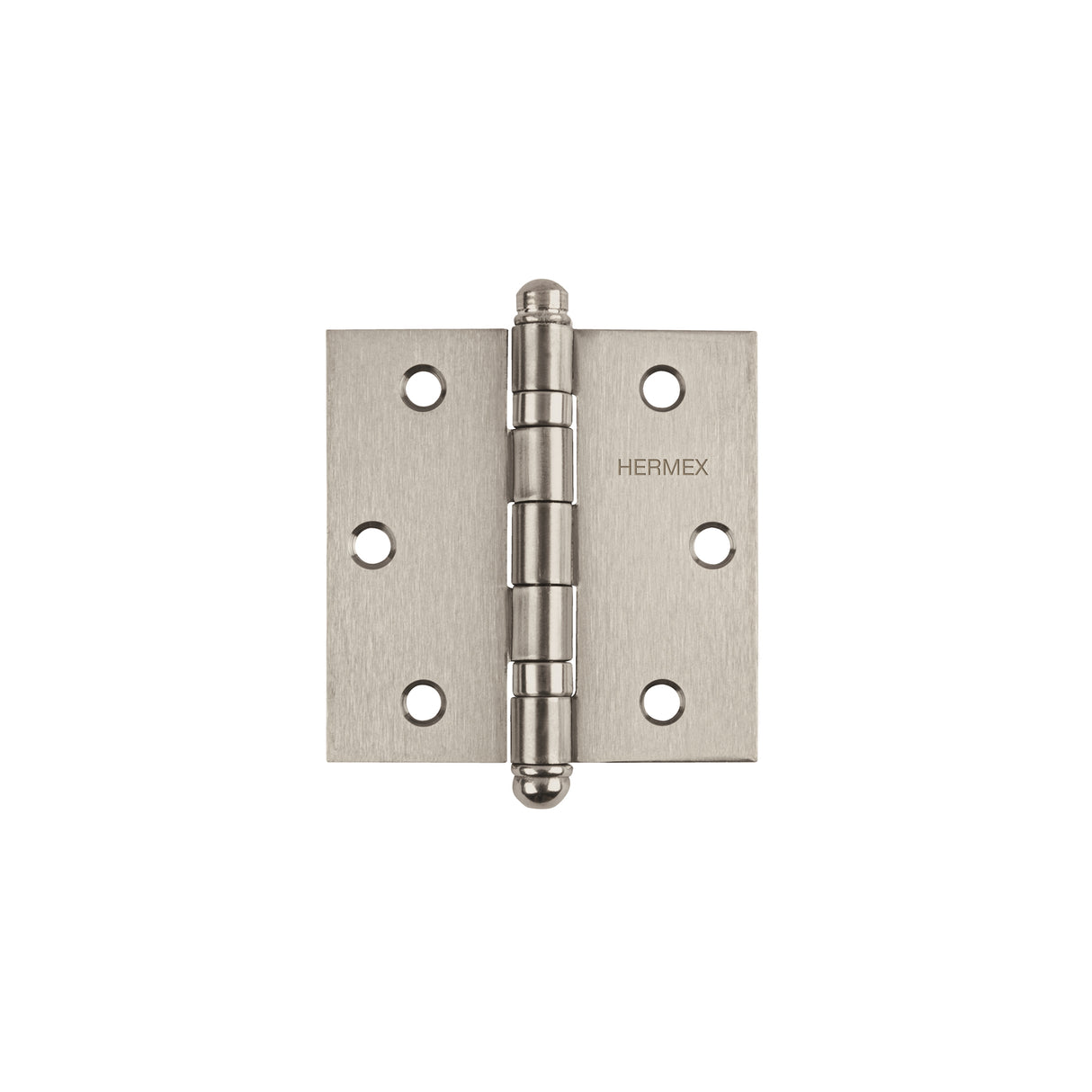 Bisagra Cuadrada 3' Acero Inox, Cabeza Redonda, Hermex