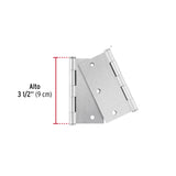 Bolsa C/2 Bisagras Cuadradas 3-1/2', Plana, Satinado, Basic