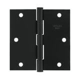 Bisagra Cuadrada 3-1/2', Negro Mate, Cabeza Plana, Basic