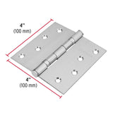 Bisagra Cuadrada 4' Acero Inox, Cabeza Plana, Hermex
