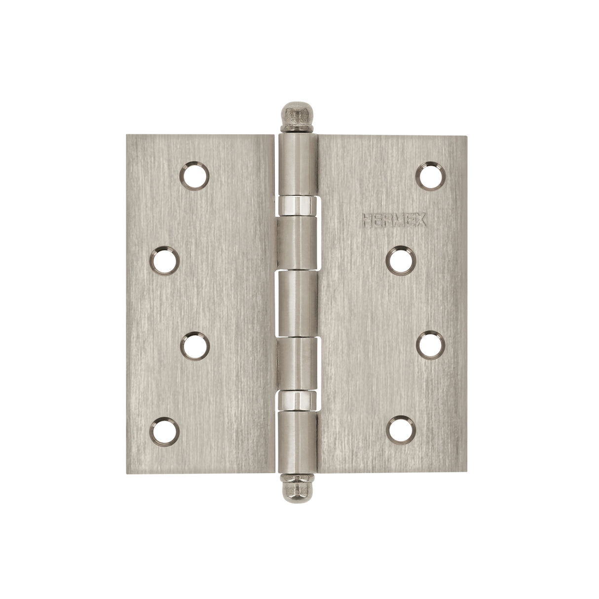 Bisagra Cuadrada 4' Acero Inox, Cabeza Redonda, Hermex