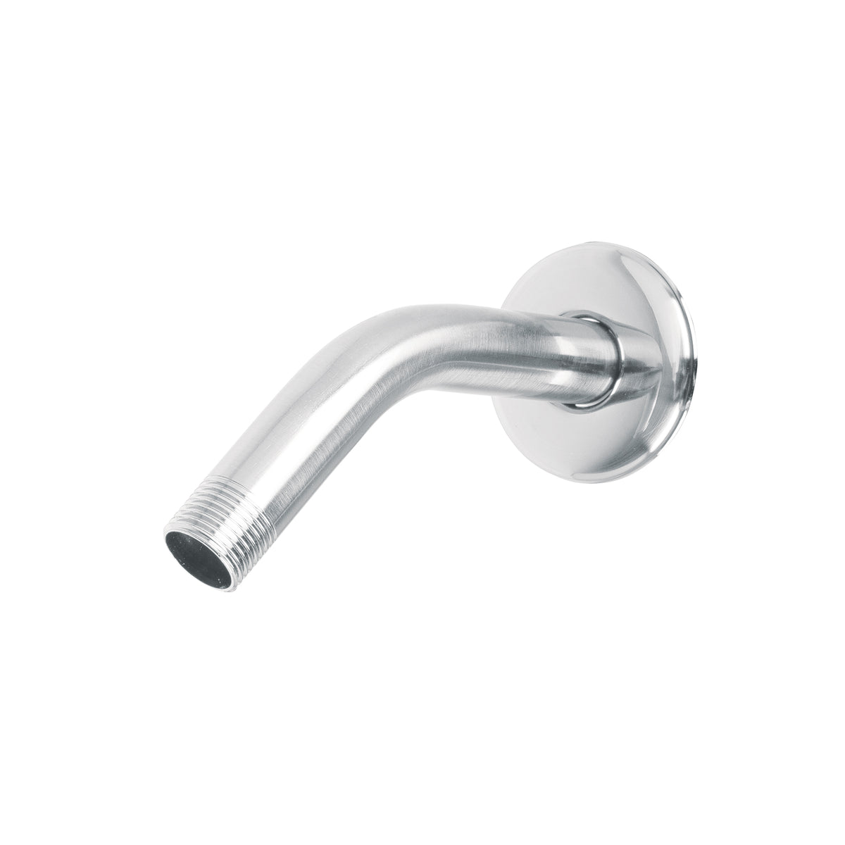 Brazo de Acero Cromado y Chapetón de Acero Inox para Regadera