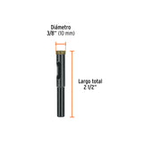 Broca Diamantada 3/8' (10 mm), Truper