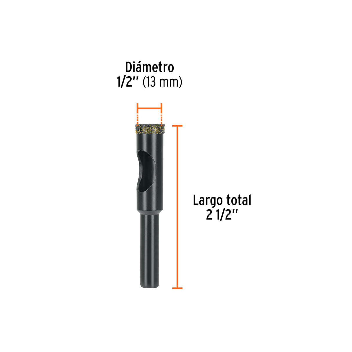 Broca Diamantada 1/2' (13 mm), Truper