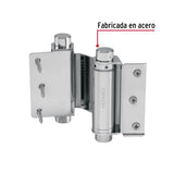 Bisagra de Doble Acción 3' Acero Cromado, Hermex