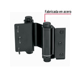 Bisagra de Doble Acción 3' Acero Negro, Hermex