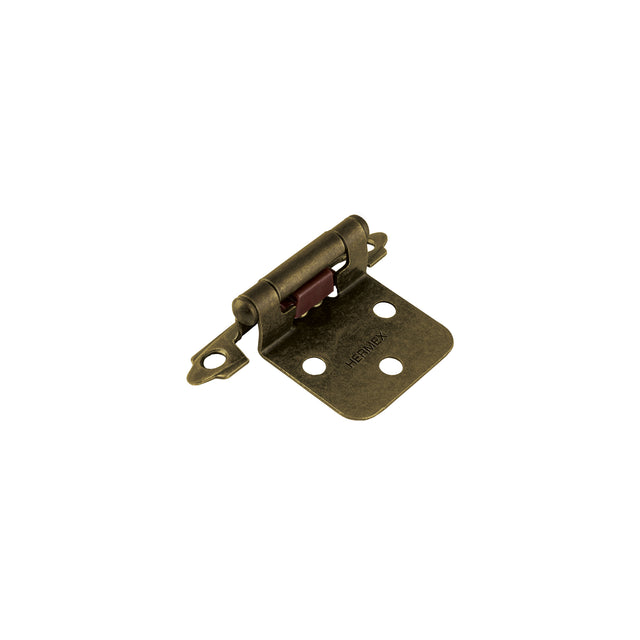 Bolsa con 2 bisagras parche de 7 cm, latón antiguo, Hermex