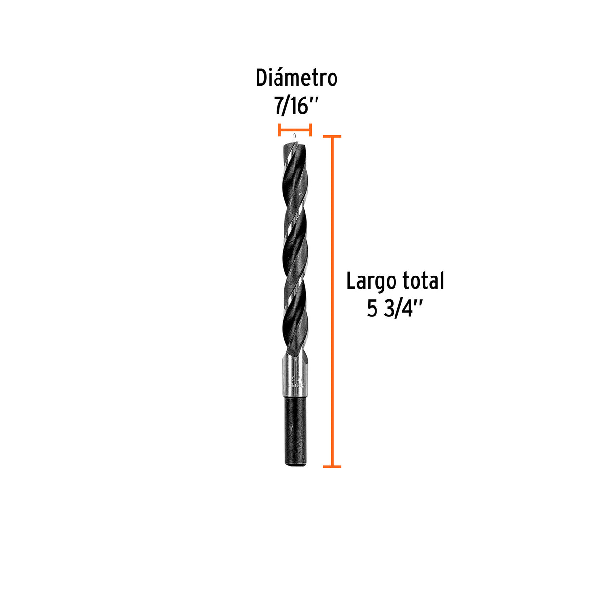 Broca con Punta Centradora para Madera 7/16', Truper