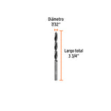 Broca con Punta Centradora para Madera 7/32', Truper