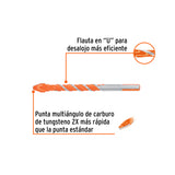 Broca Multimaterial 1/2 X 6', Truper