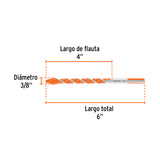Broca Multimaterial 3/8 X 6', Truper