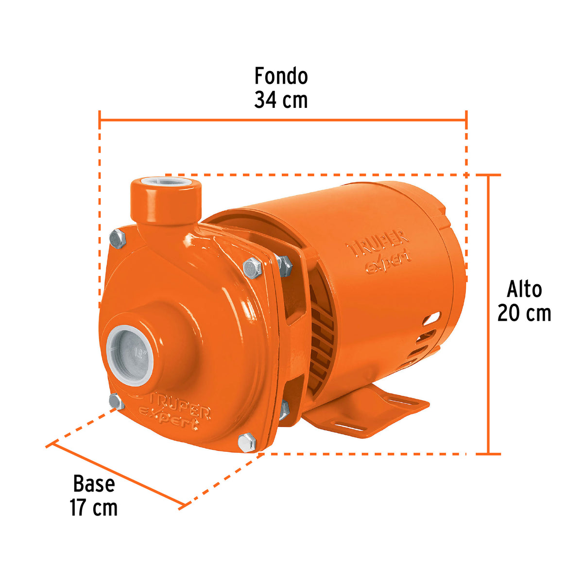 Bomba Centrífuga para Agua, 1/2 HP, Truper Expert