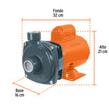 Bomba Centrífuga para Agua, 3/4 HP, Truper