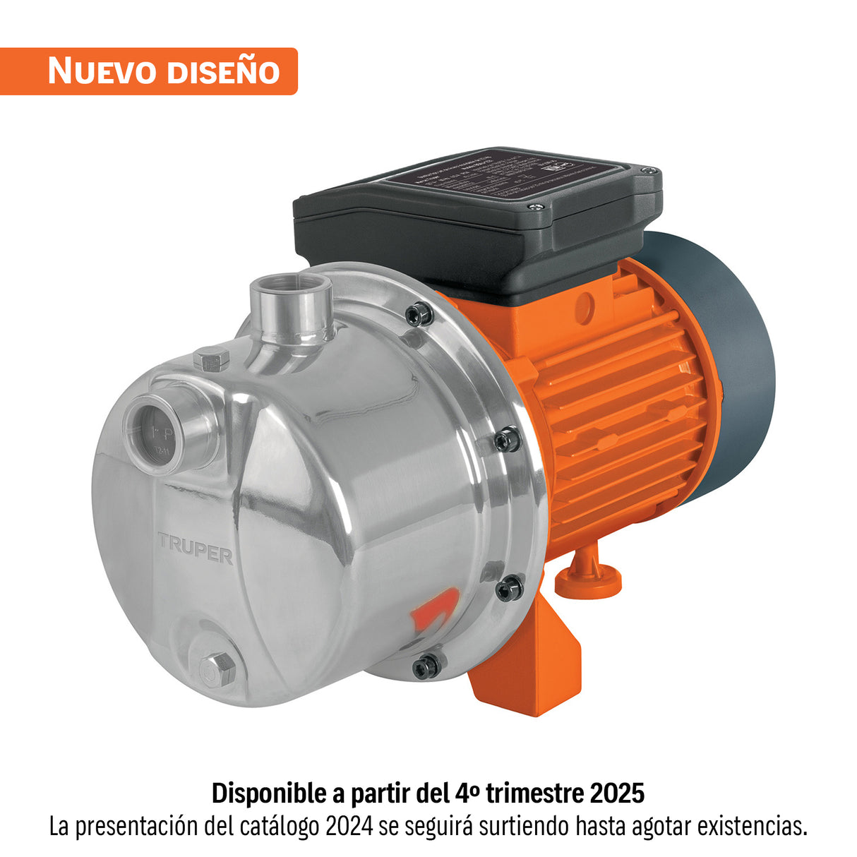 Bomba Tipo Jet, Cabezal de Acero Inoxidable, 1-1/2 HP, Truper
