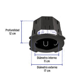 Bote Integral de 12 cm, Aro Interno de 11 cm, Volteck