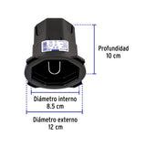 Mini Bote Integral 10 cm, Aro Interno de 8.5 cm, Volteck
