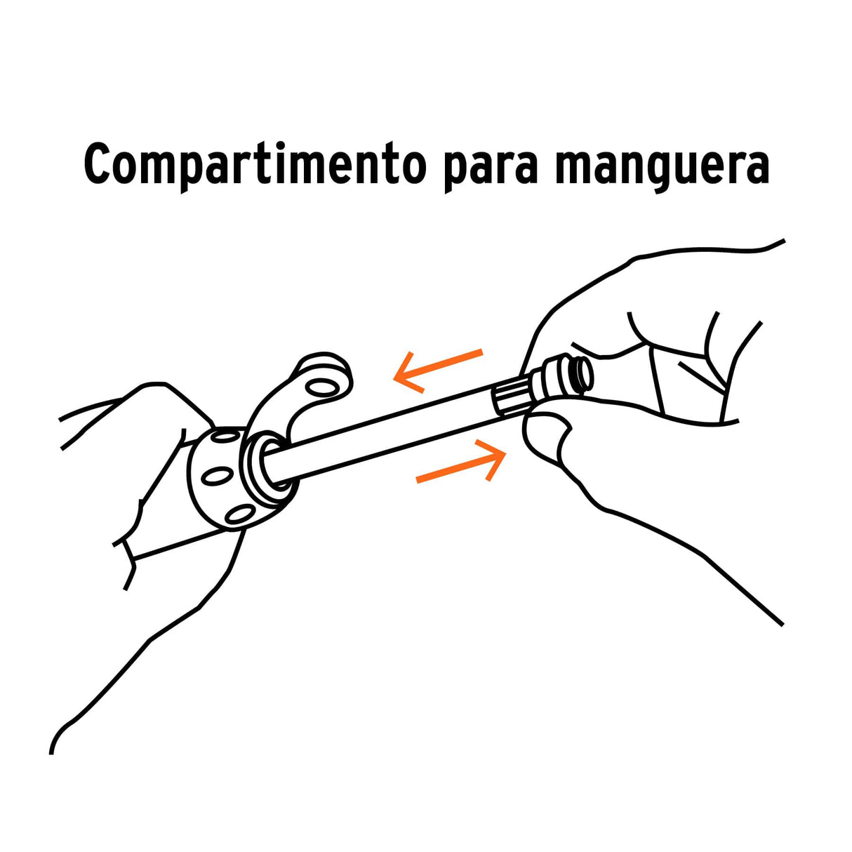 Mini Bomba Manual para Bicicleta, Abatible, 75 PSI, Truper