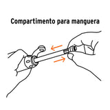 Mini Bomba Manual para Bicicleta, Abatible, 75 PSI, Truper