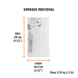 100 Bolsas Plásticas Biodegradables de 27 X 50 cm, Truper