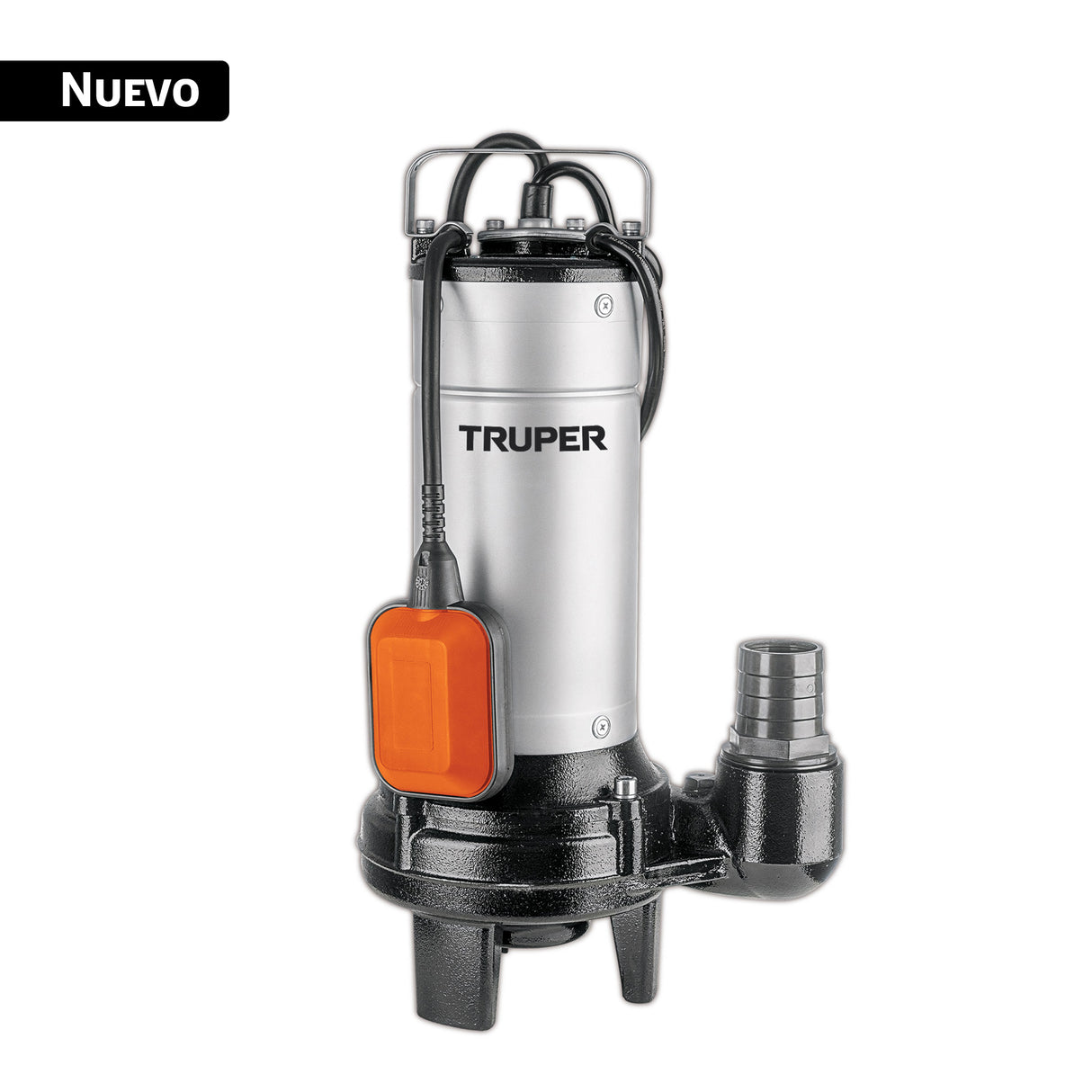 Bomba Sumergible Acero Inox./Hierro, a.Sucia, 1-1/2 HP, Truper