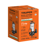Bomba Sumergible Acero Inox./Hierro, a.Sucia, 1-1/2 HP, Truper