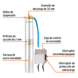 Bomba Sumergible Tipo Bala, 1/2 HP, Uso Agrícola, Truper