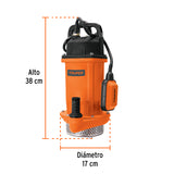 Bomba Sumergible Hierro Fundido, Agua Limpia, 1 HP, Truper