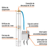 Bomba Sumergible Tipo Bala, 3/4 HP, Uso Agrícola, Truper