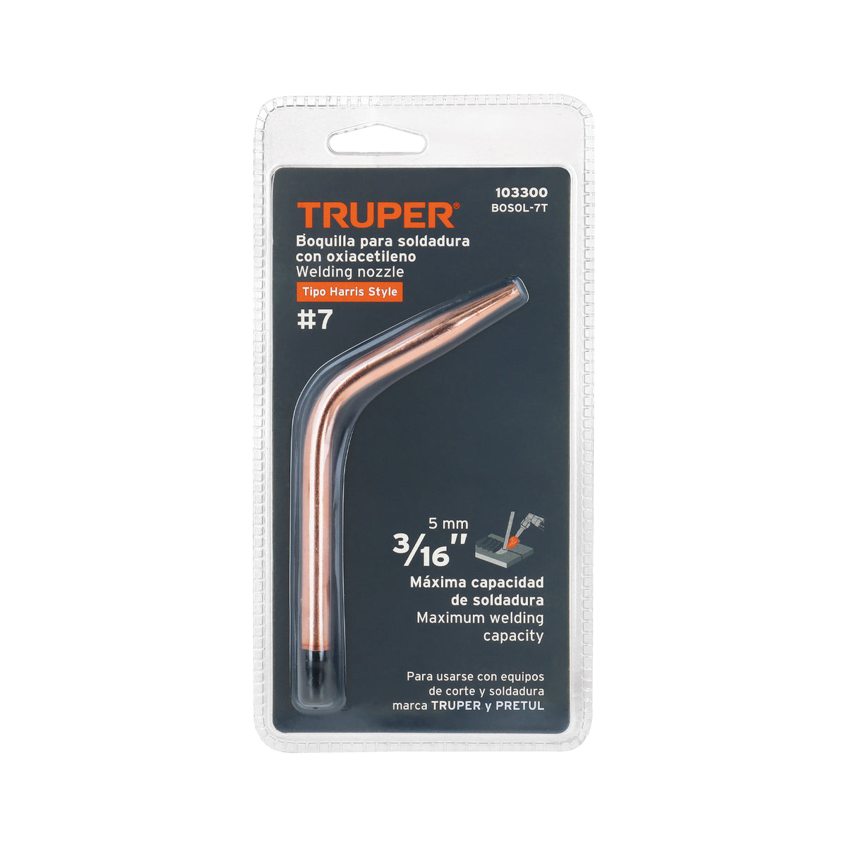 Boquilla #7 para Soldar con Acetileno, Truper