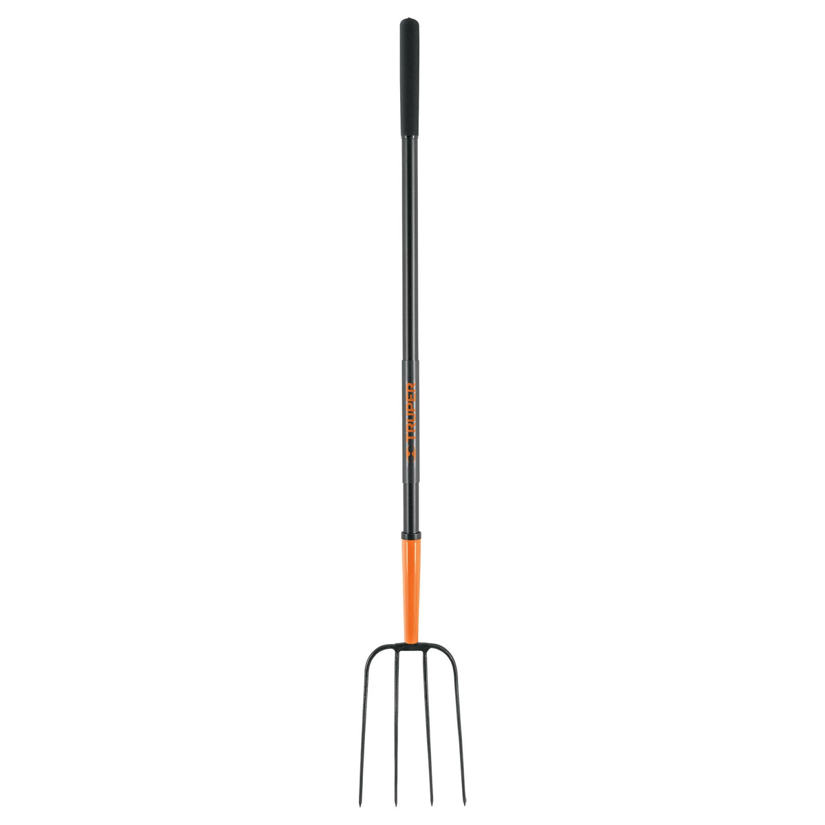 Bieldo para Paja, 4 Dientes, Mango Largo de Acero 48' Truper