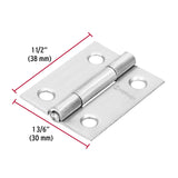 Bisagra Rectangular 1-1/2' Acero Inoxidable, Hermex