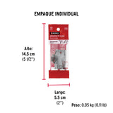 Bolsa con 2 Bisagras Rectangulares 2', Acero Pulido
