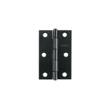 Bisagra Rectangular 3' Negra, Hermex