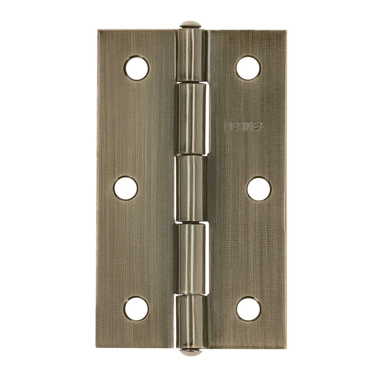 Bisagra Rectangular 3-1/2' Latón Antiguo, Hermex