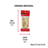 Bolsa con 2 Bisagras Rectangulares 4', Acero Latonado
