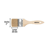 Brocha Uso General de 2' con Mango de Madera, Pretul