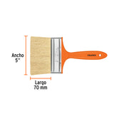 Brocha para Encalar E Impermeabilizar de 5', Mango Plástico