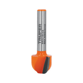 Broca para router, media caña, 5/8', Truper