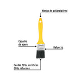 Brocha Uso General de 1-1/2' con Mango de Plástico, Pretul