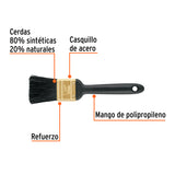 Brocha Profesional de 1-1/2' Mango de Plástico, Expert