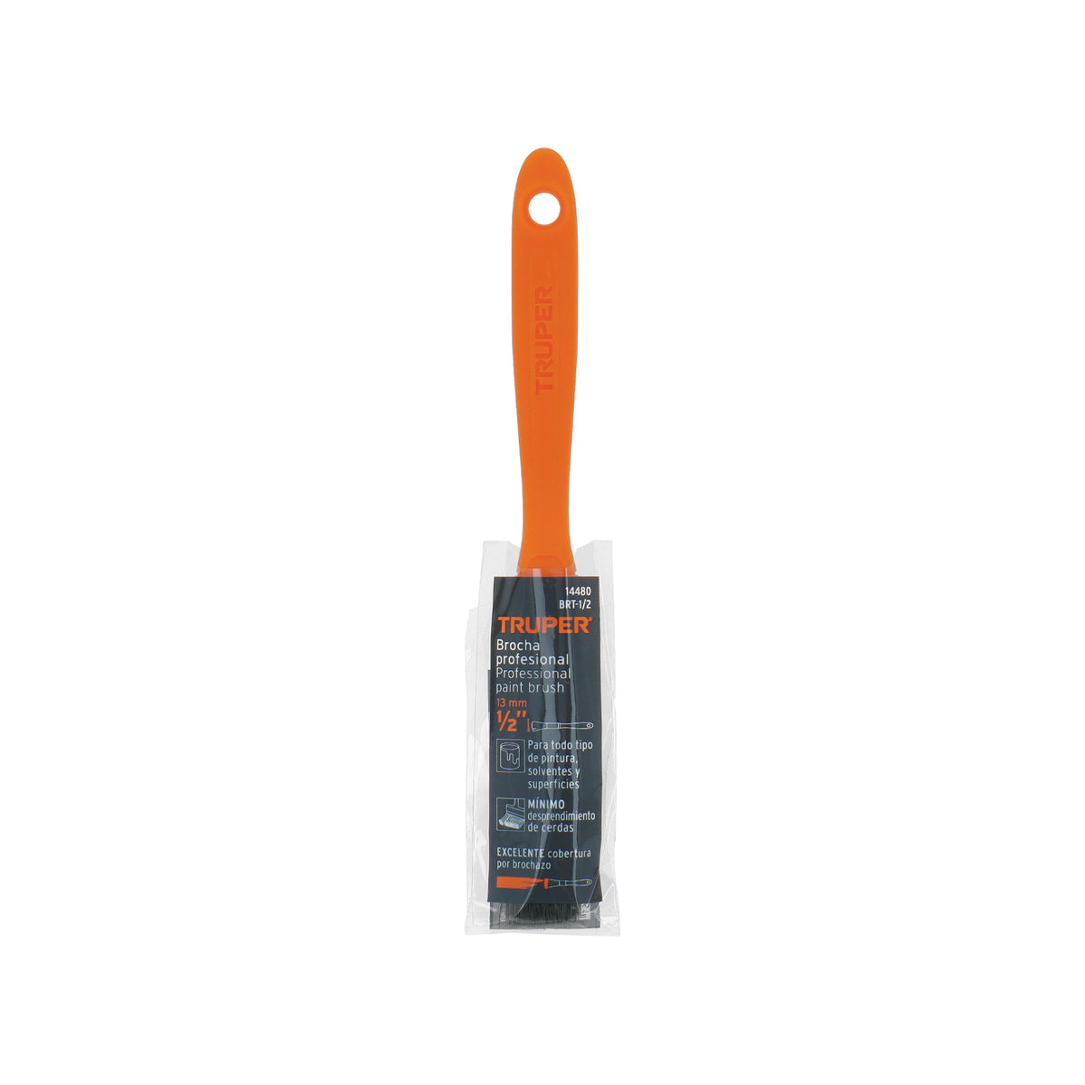 Brocha Profesional de 1/2' con Mango de Plástico, Truper