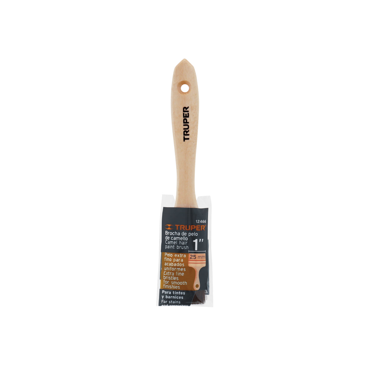 Brocha Pelo de Camello de 1' con Mango de Madera, Truper