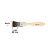 Brocha Pelo de Camello de 1' con Mango de Madera, Truper