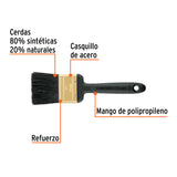 Brocha Profesional de 2' Mango de Plástico, Truper Expert