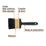 Brocha Profesional de 3' Mango de Plástico, Truper Expert