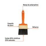 Brocha Profesional de 3' con Mango de Plástico, Truper